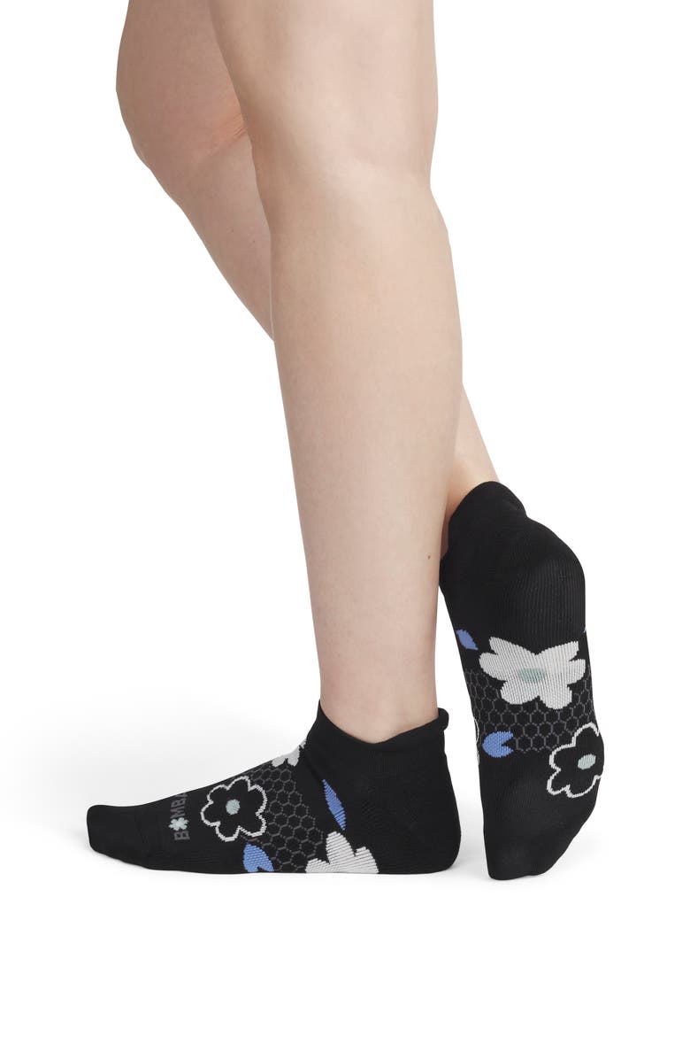 Bombas All Over Flowers Ankle Socks, Main, color, 