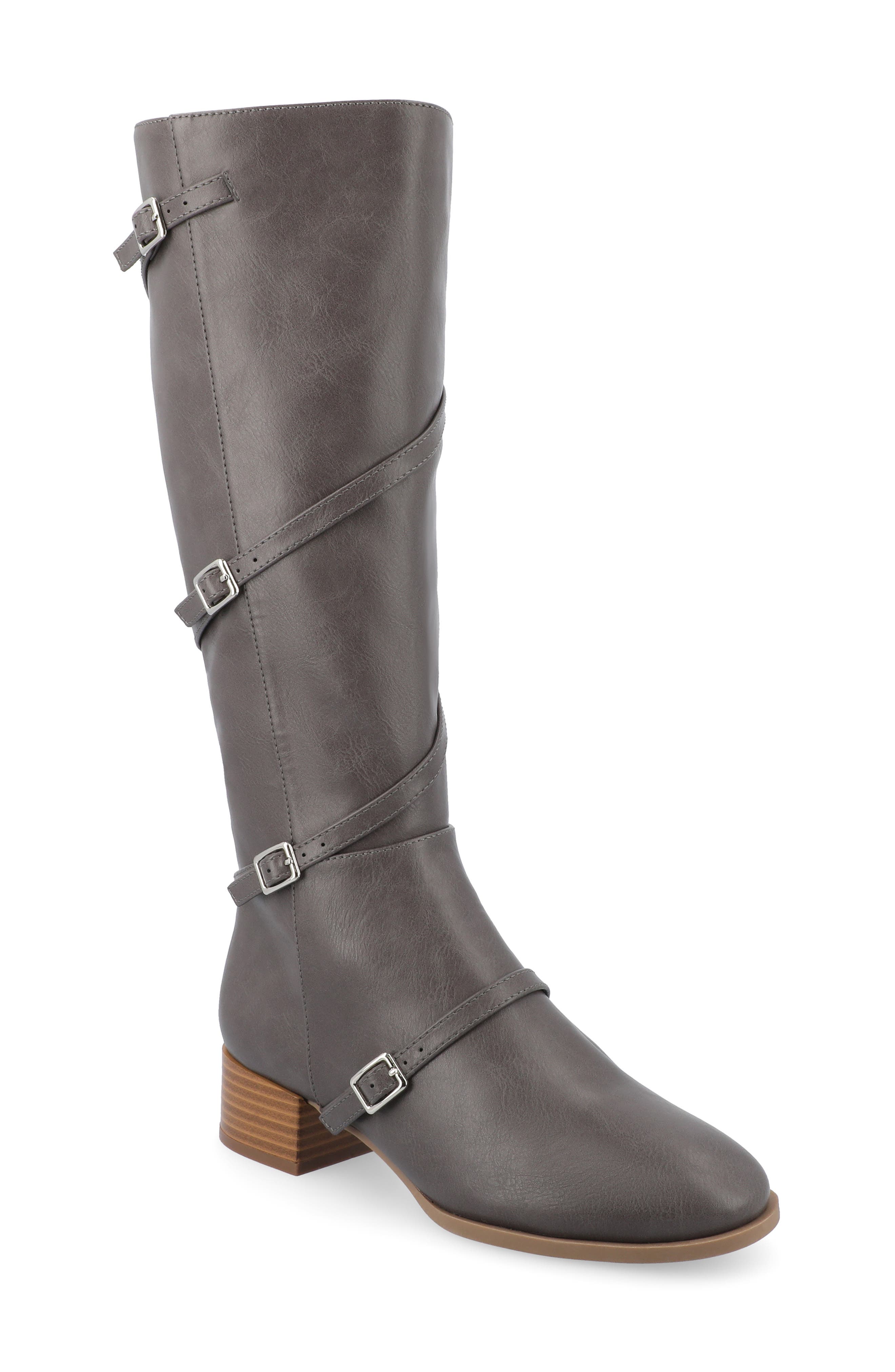 Journee Collection Elettra Buckle Knee High Boot