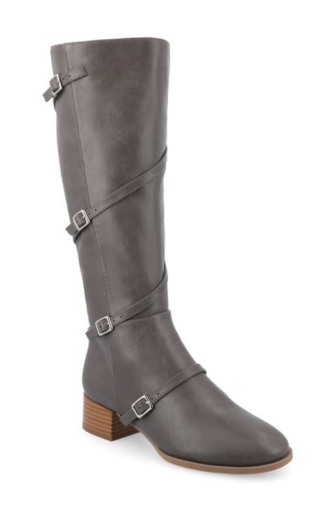 Elettra Buckle Knee High Boot (Women)
