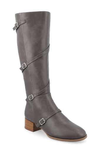 Journee Collection Elettra Buckle Knee High Boot