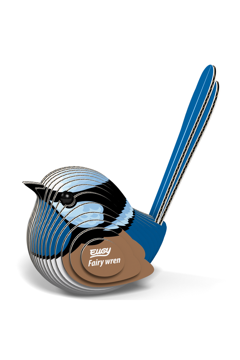Fairy Wren 3D Puzzle, Alternate, color, No Color