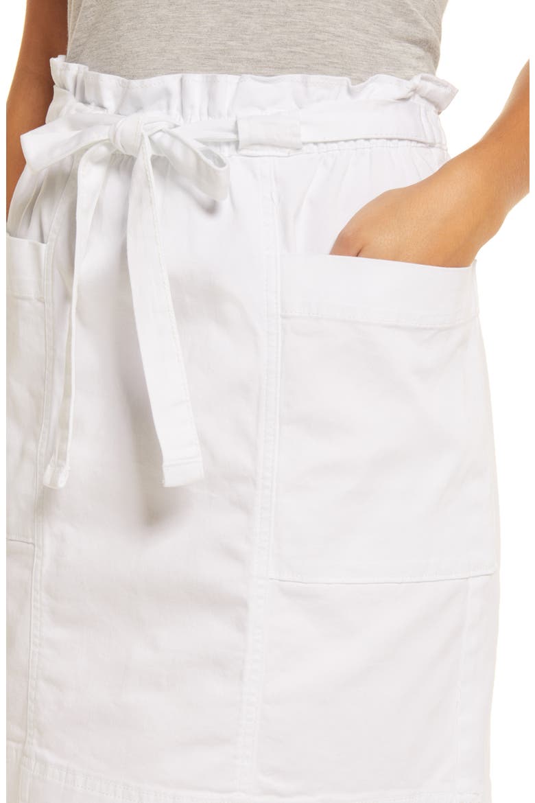 Tie Waist Utility Skirt, Alternate, color, WHITE