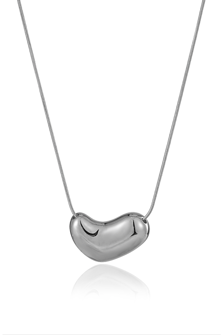 Heart of Heritage Silver Necklace, Main, color, Silver