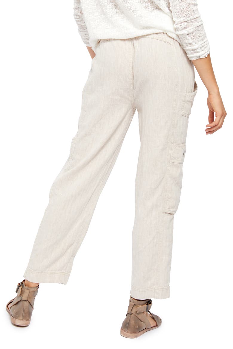 Feelin' Good Linen Blend Utility Pants, Alternate, color, NATURAL