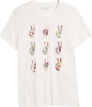 John Varvatos Multi Peace Hand Organic Cotton Graphic T-Shirt