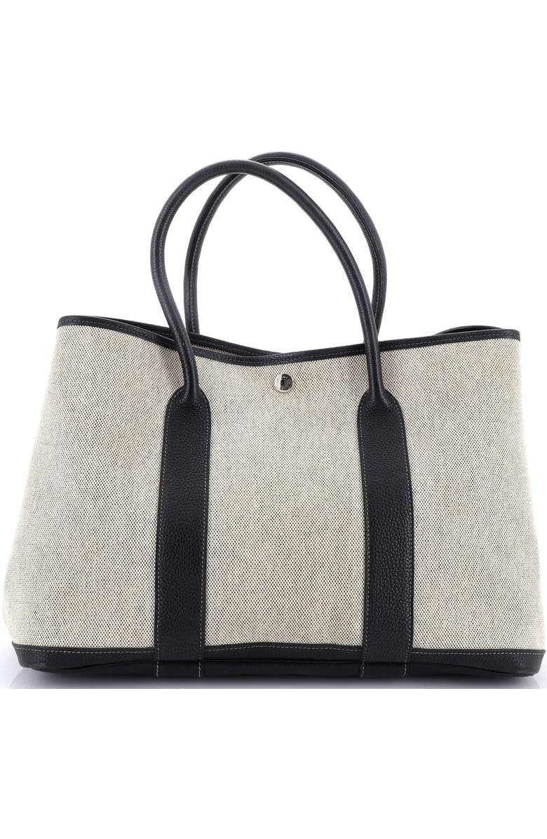 Pre-Owned Hermes Garden Party Tote Toile and Leather 36, Main, color,