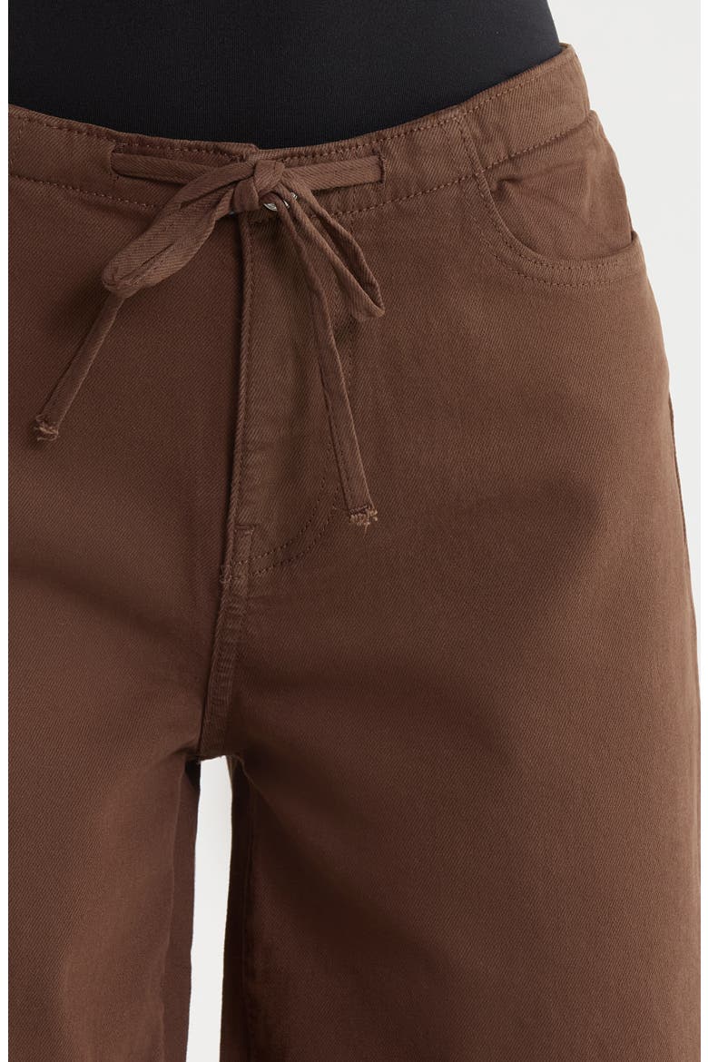 The Big Easy High Waist Wide Leg Drawstring Jeans, Alternate, color, DARK ROAST