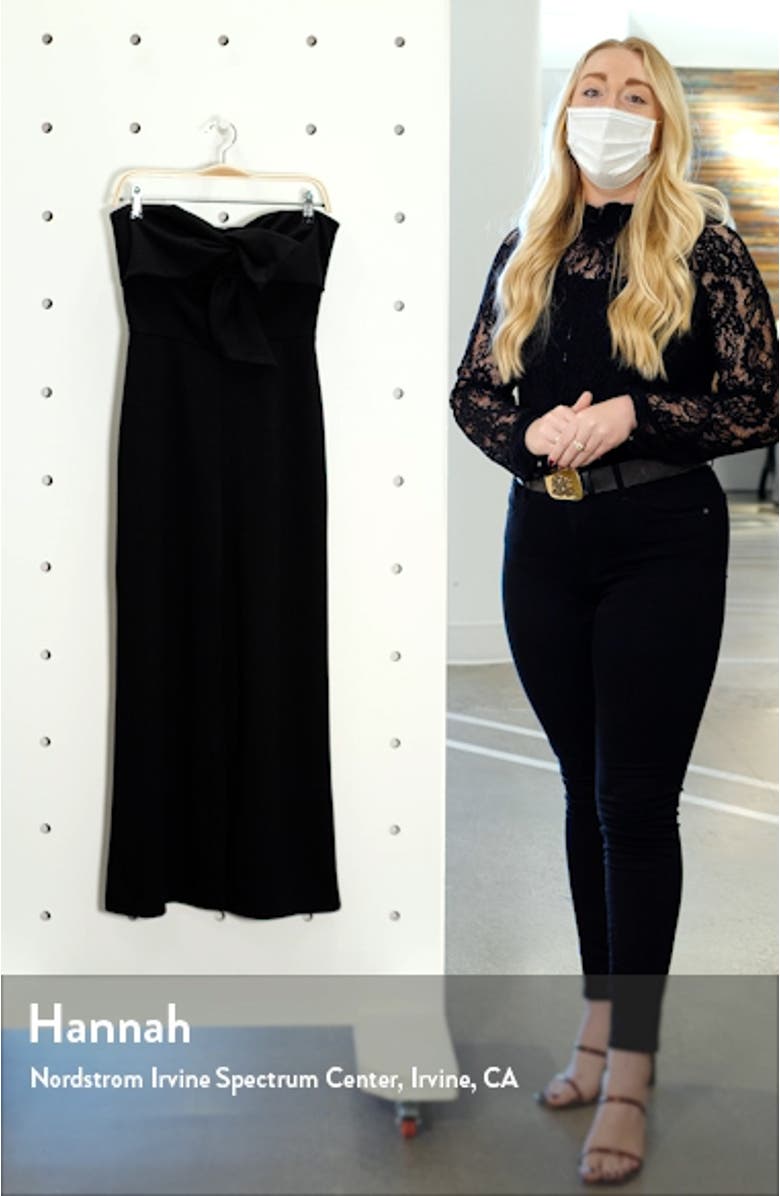 Bow Front Strapless Jumpsuit, sales video thumbnail