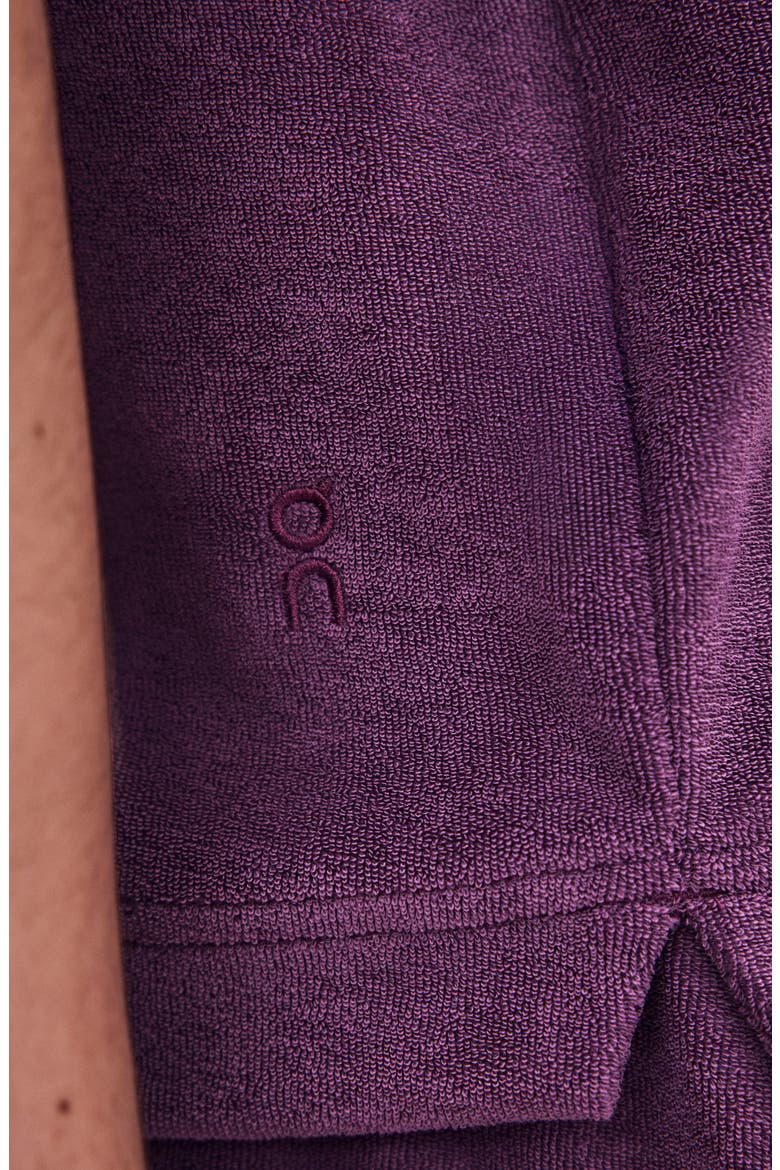Courtside Cotton Blend Terry Polo, Alternate, color, CASSIS