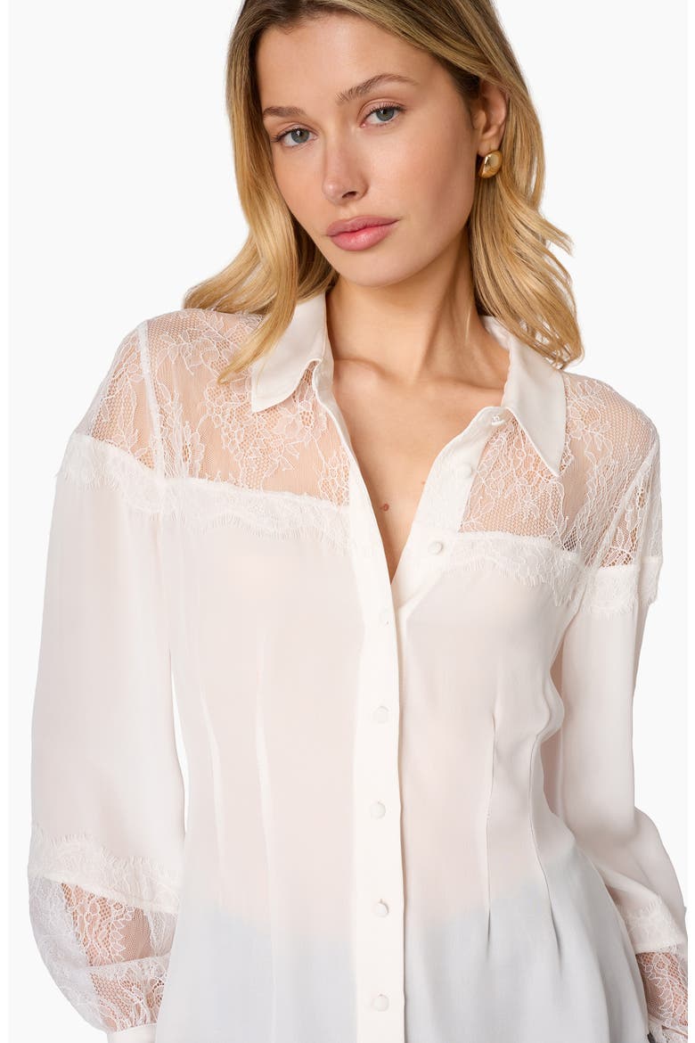Lucena Silk Shirt, Alternate, color, MACADAMIA