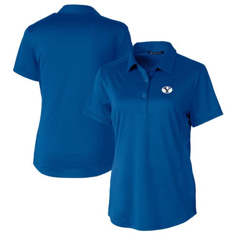Women's Cutter & Buck Royal BYU Cougars Prospect Textured Stretch Polo