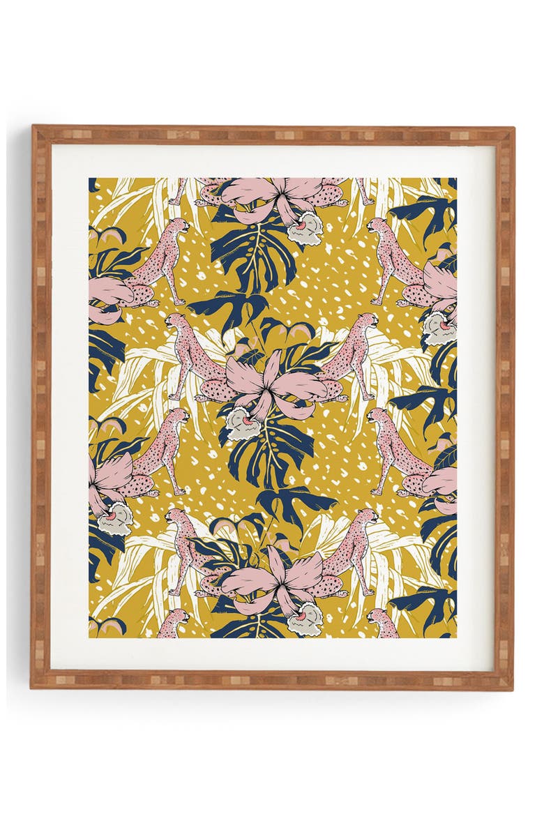 Animals in the Wild Framed Wall Art, Main, color, PINK