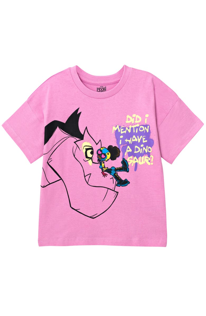 Marvel T-Shirt & Bike Shorts Set, Alternate, color, Purple / Black