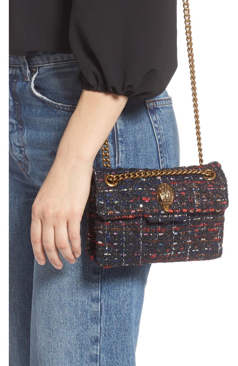 Kurt Geiger London Mini Kensington Tweed Shoulder Bag, Alternate, color,