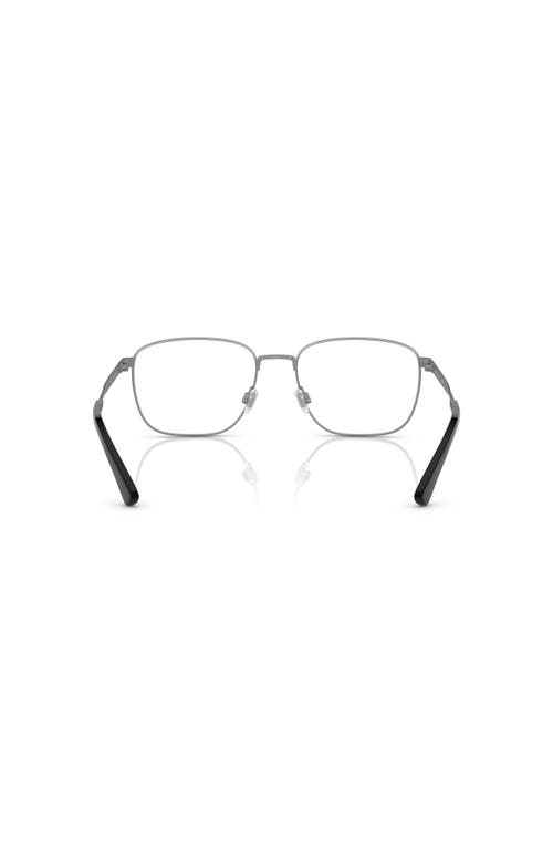 Polo Ralph Lauren 56mm Rectangle Optical Glasses In Metallic