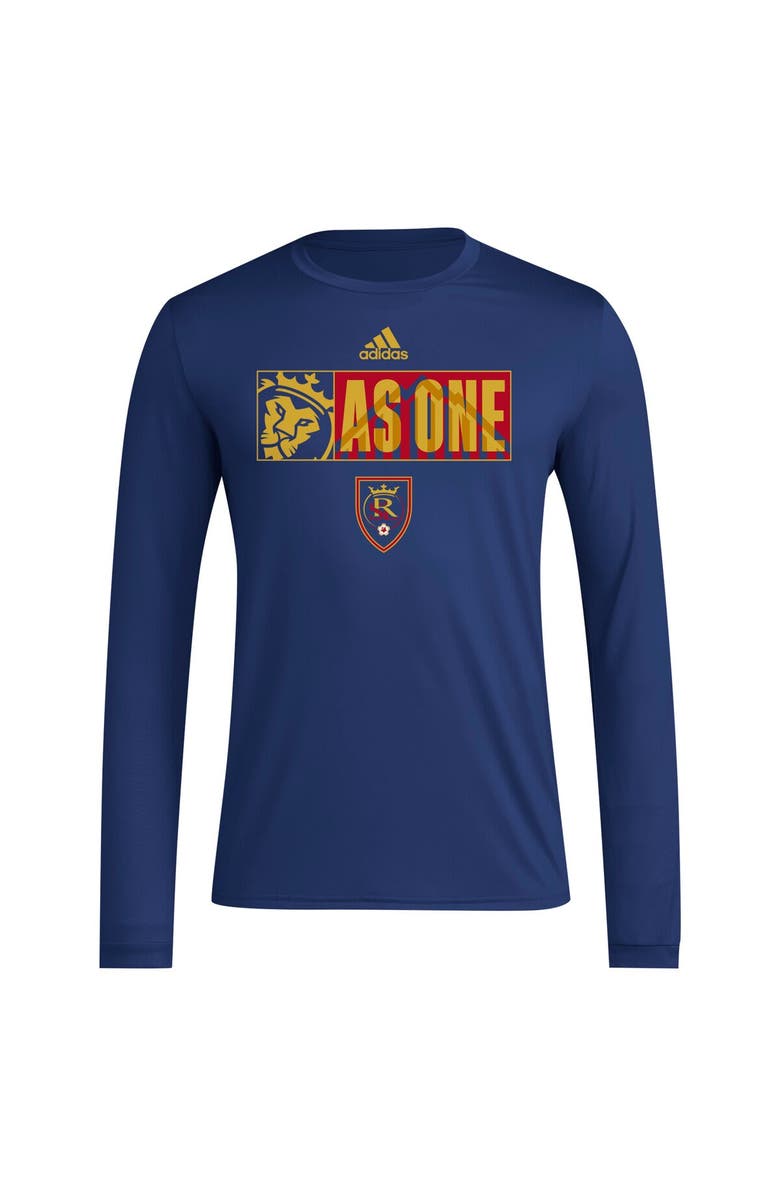 adidas Men's adidas Navy Real Salt Lake 2024 Jersey Hook AEROREADY Long Sleeve T-Shirt, Alternate, color, Navy