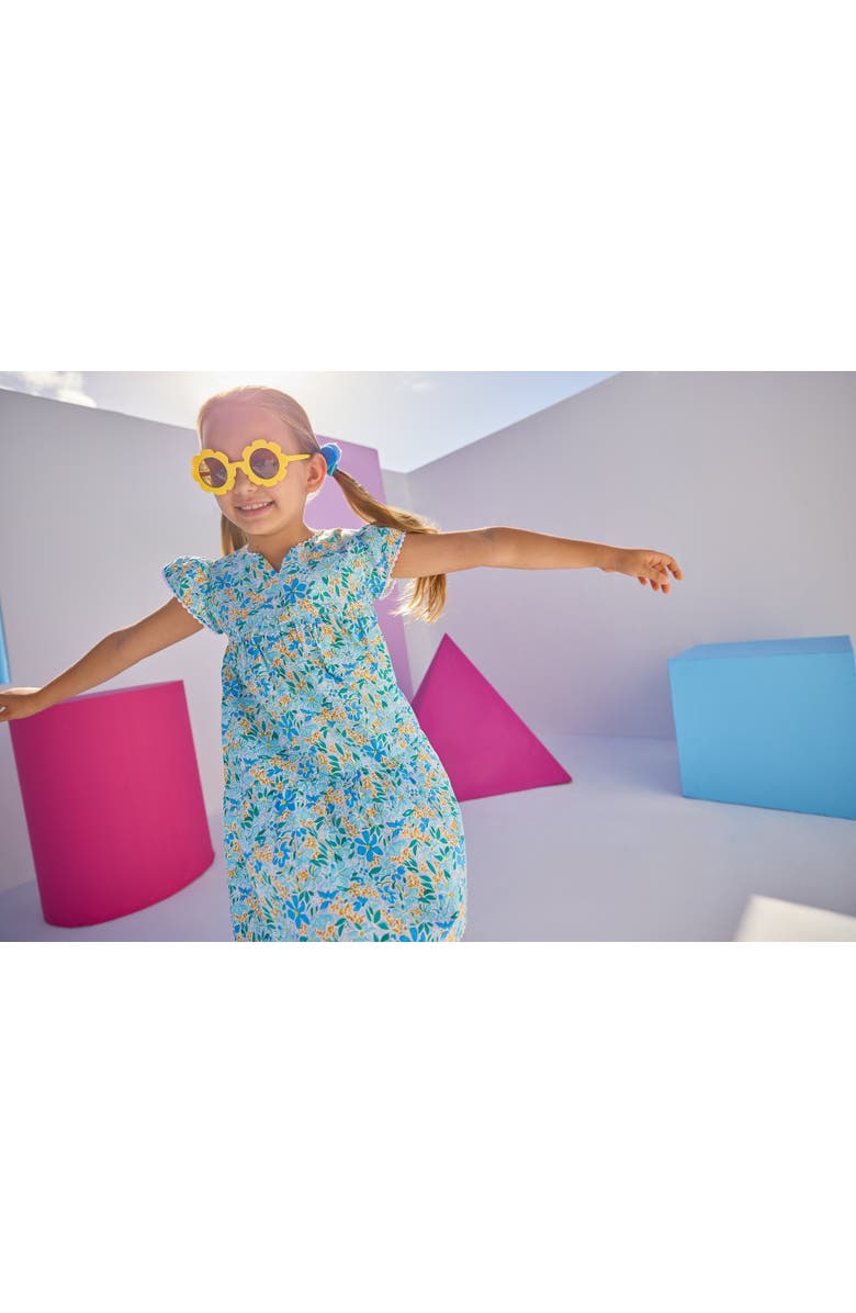 BISBY Kids' Positano Dress, Alternate, color, Frangipani Blue