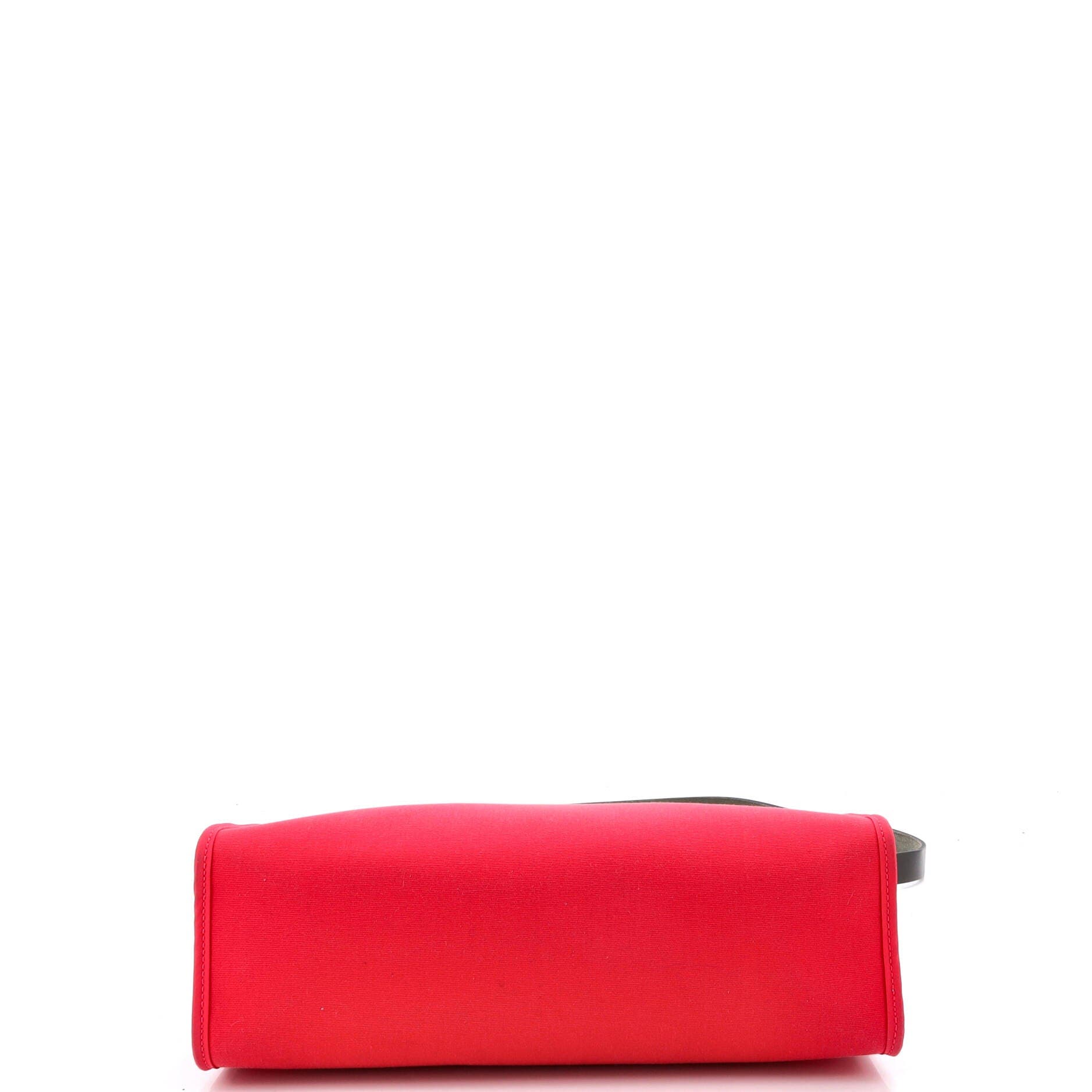 Pre-Owned Hermes Herbag Zip Leather and Toile 31, Alternate, color, Rose Extreme
