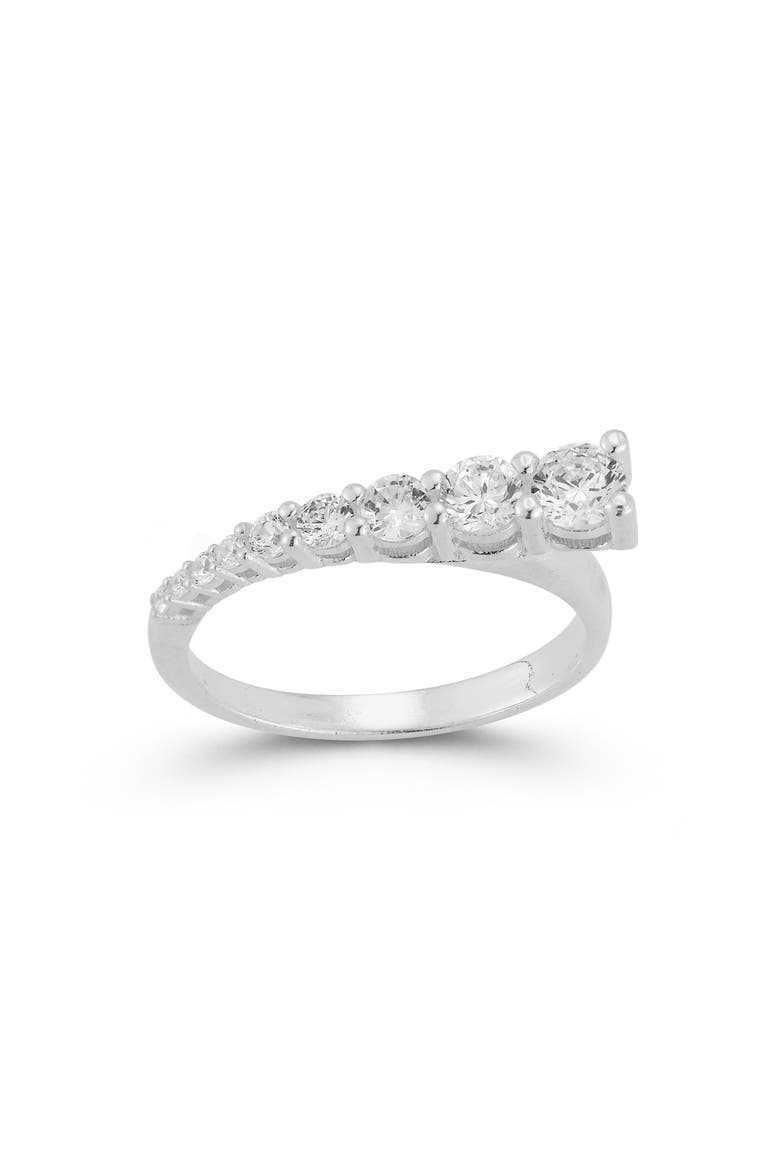 Sterling Silver Cubic Zirconia Ring, Alternate, color, SILVER