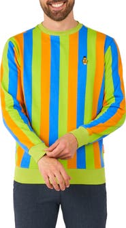 OppoSuits Bert Stripe Cotton Blend Long Sleeve T-Shirt
