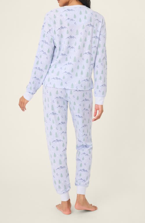 Pj Salvage Brushed Thermal Knit Pajamas In Purple