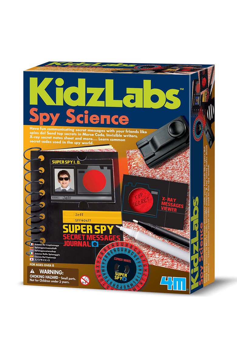 KidzLabs Spy Science, Assemble A Secret Messages Journal, Kids 8+, Main, color, Multicolored
