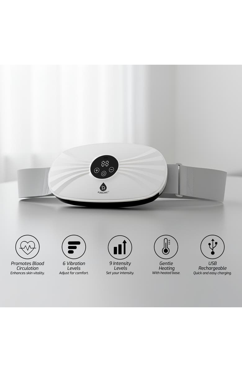 PURSONIC Stomach & Back Massager, Alternate, color, White