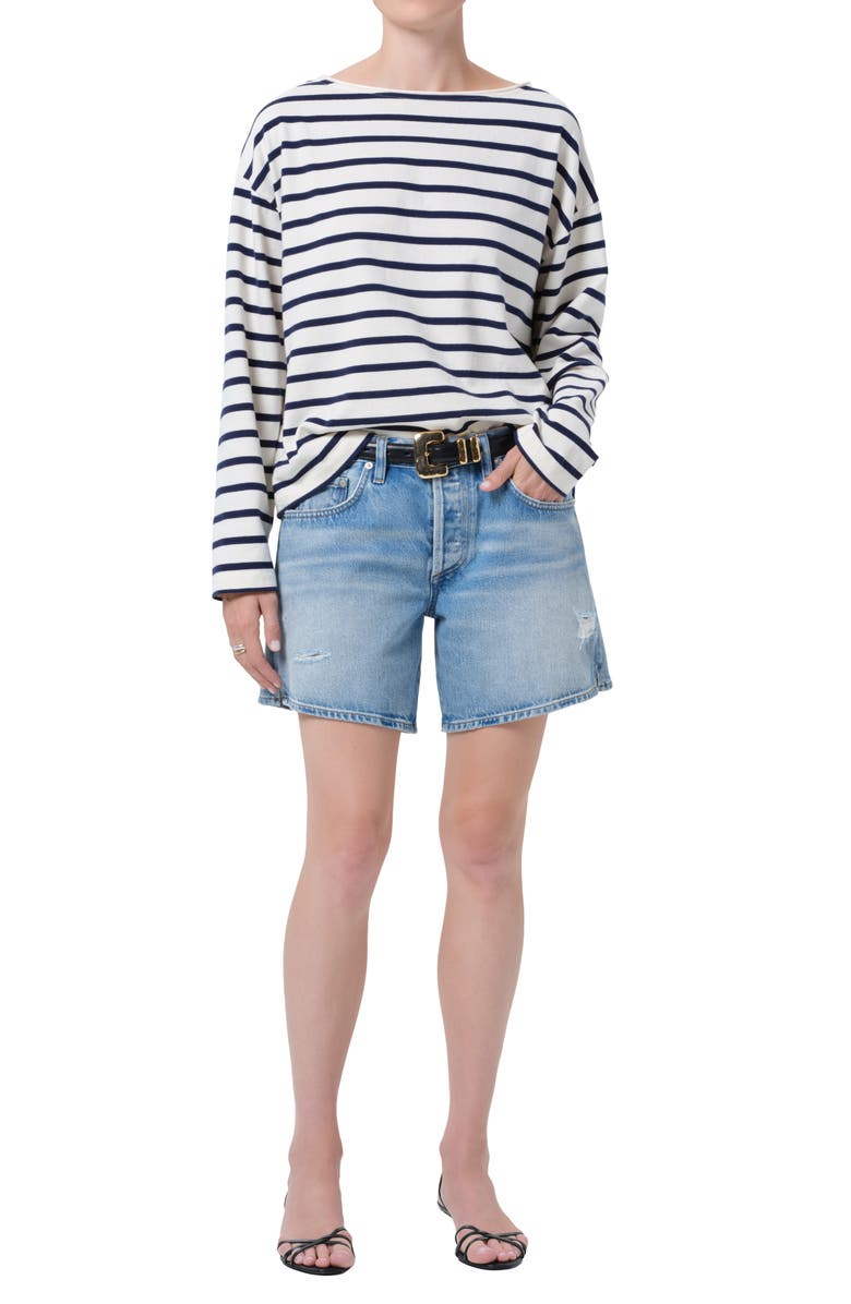 Citizens of Humanity Billie Relaxed Denim Shorts, Alternate, color, Sparrow Light Indigo