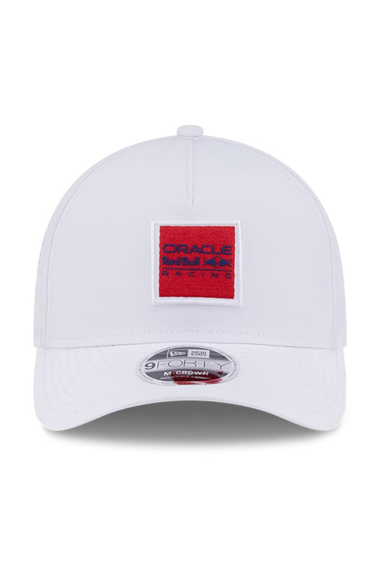 New Era Men's New Era  White Red Bull Racing A-Frame 9FORTY Adjustable Hat, Alternate, color, 