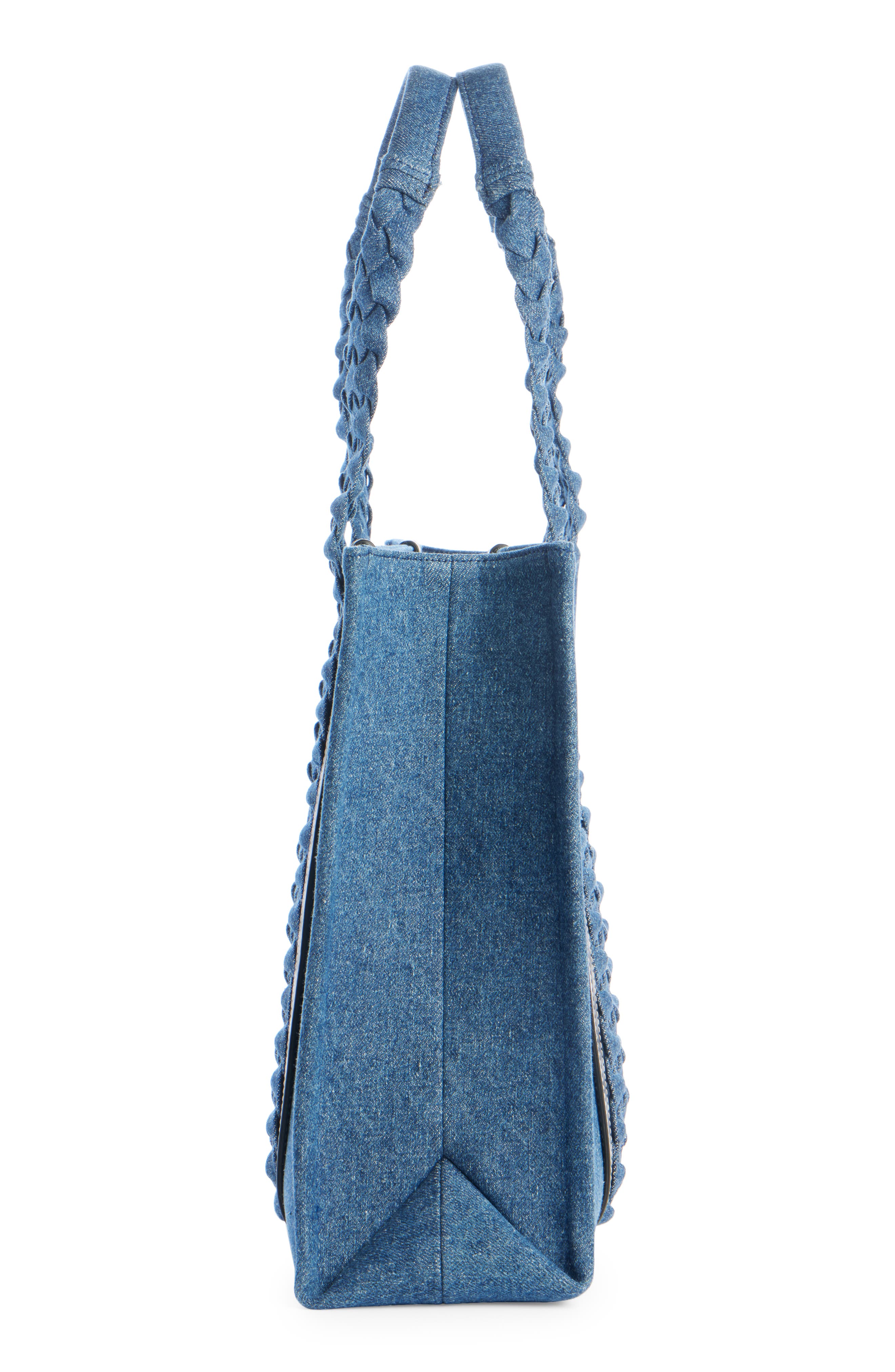 Chloé Large Woody Denim Tote, Alternate, color, 