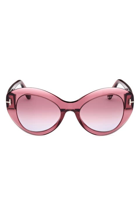 Butterfly 52mm Sunglasses