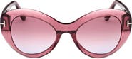 TOM FORD Butterfly 52mm Sunglasses