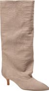 Kenneth Cole Brisbane Kitten Heel Pointed Toe Knee High Boot