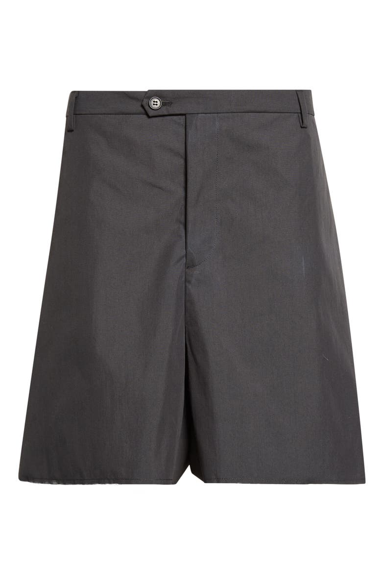 MM6 Maison Margiela Raw Hem Wide Leg Shorts, Alternate, color, Anthracite Grey
