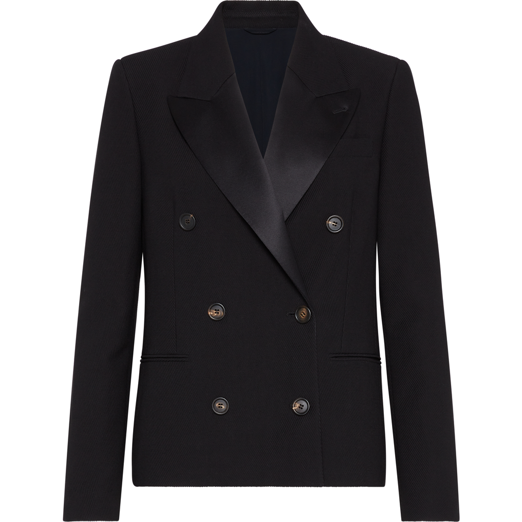 Brunello Cucinelli Cavalry Blazer With Monili In Black