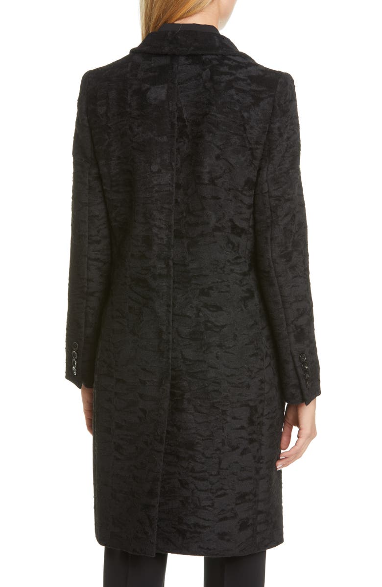 Max Mara Oncia Textured Alpaca & Wool Coat, Alternate, color,