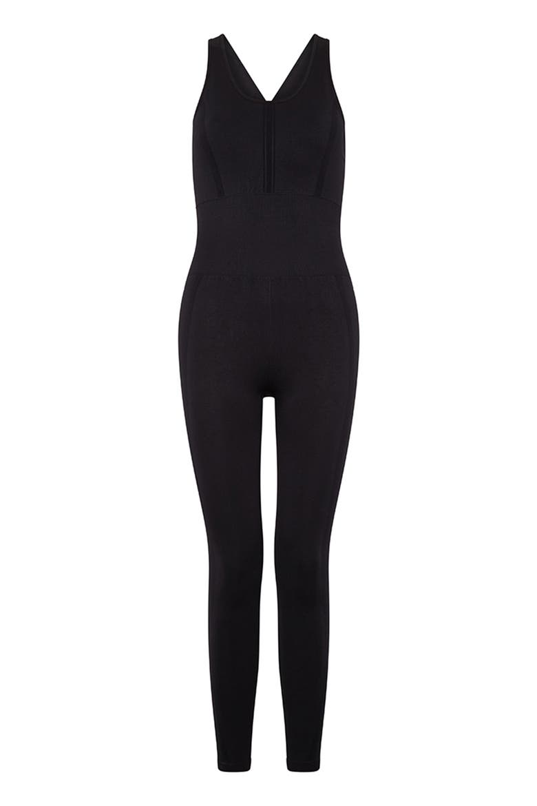 Sarika Seamless Sport Jumpsuit, Alternate, color, Black