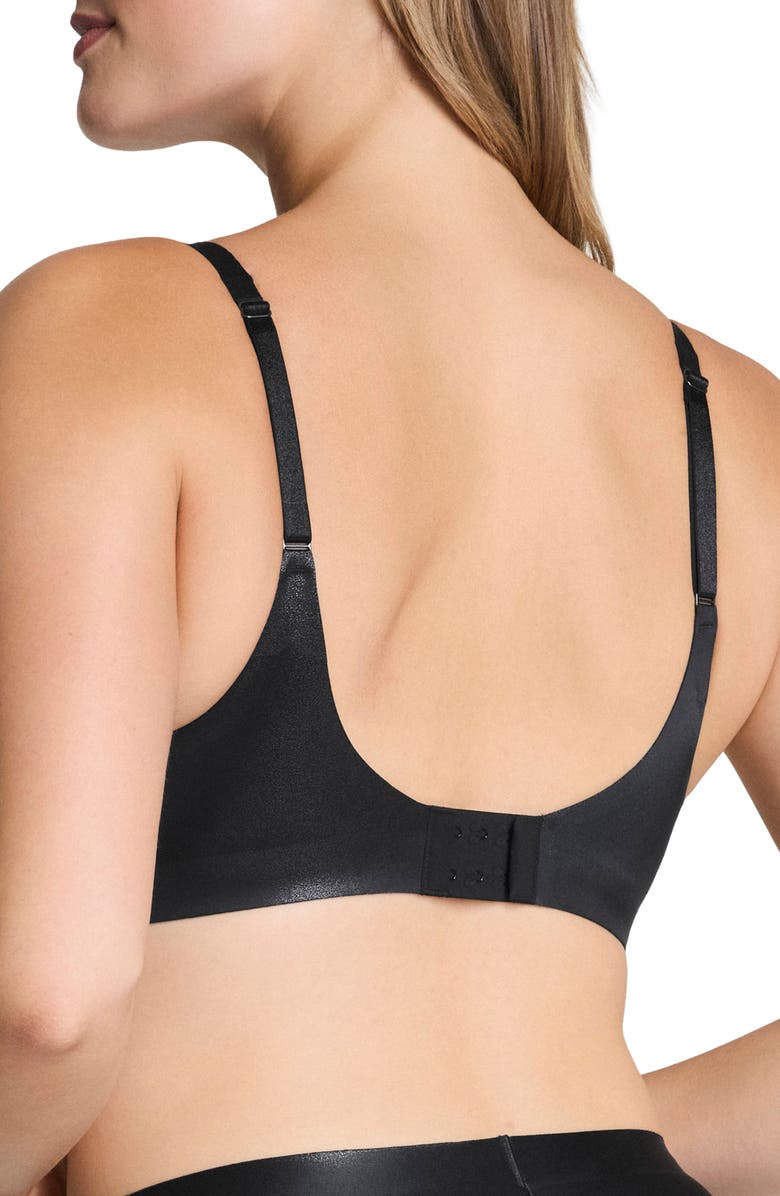 SPANX<sup>®</sup> SPANXshape<sup>™</sup> LuxeShine Bralette, Alternate, color, Very Black Gunmetal Foil