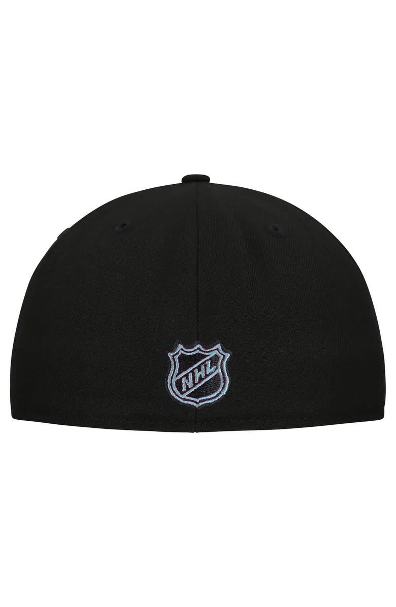 New Era Men's New Era Black Utah Mammoth Team Primary 59FIFTY Fitted Hat, Alternate, color,