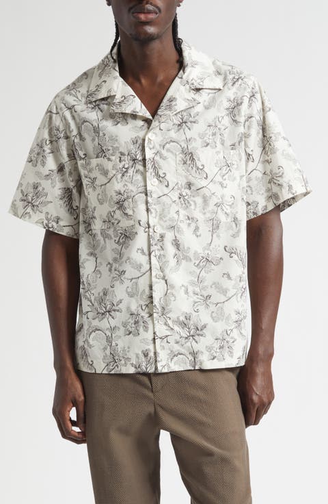 Boxy Floral Camp Shirt