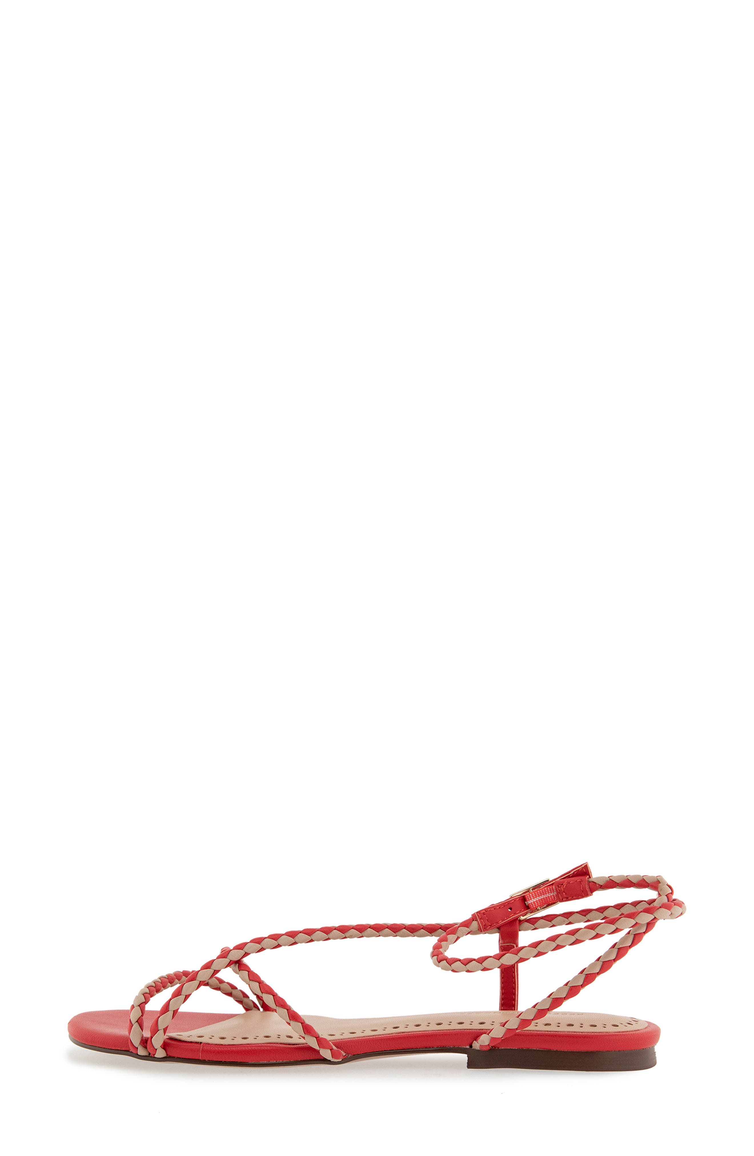 Rebecca Minkoff Ayla Ankle Strap Sandal, Alternate, color, Red/ Nude