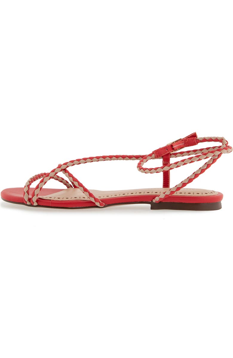Rebecca Minkoff Ayla Ankle Strap Sandal, Alternate, color, Red/ Nude
