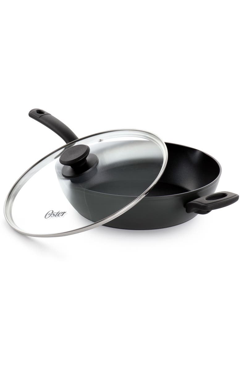 OSTER Kingsway 3.9 Quart Aluminum Nonstick Saute Pan, Alternate, color, Black