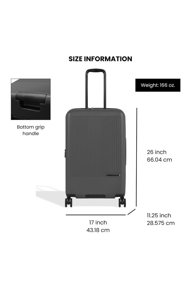 Meridian 26" Luggage, Alternate, color, Granite