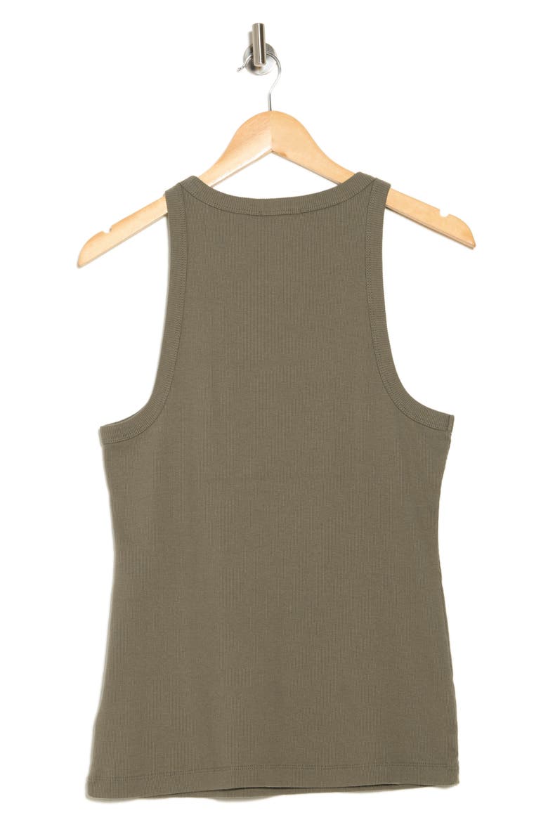 Ribbed Knit Tank, Alternate, color, AMMO