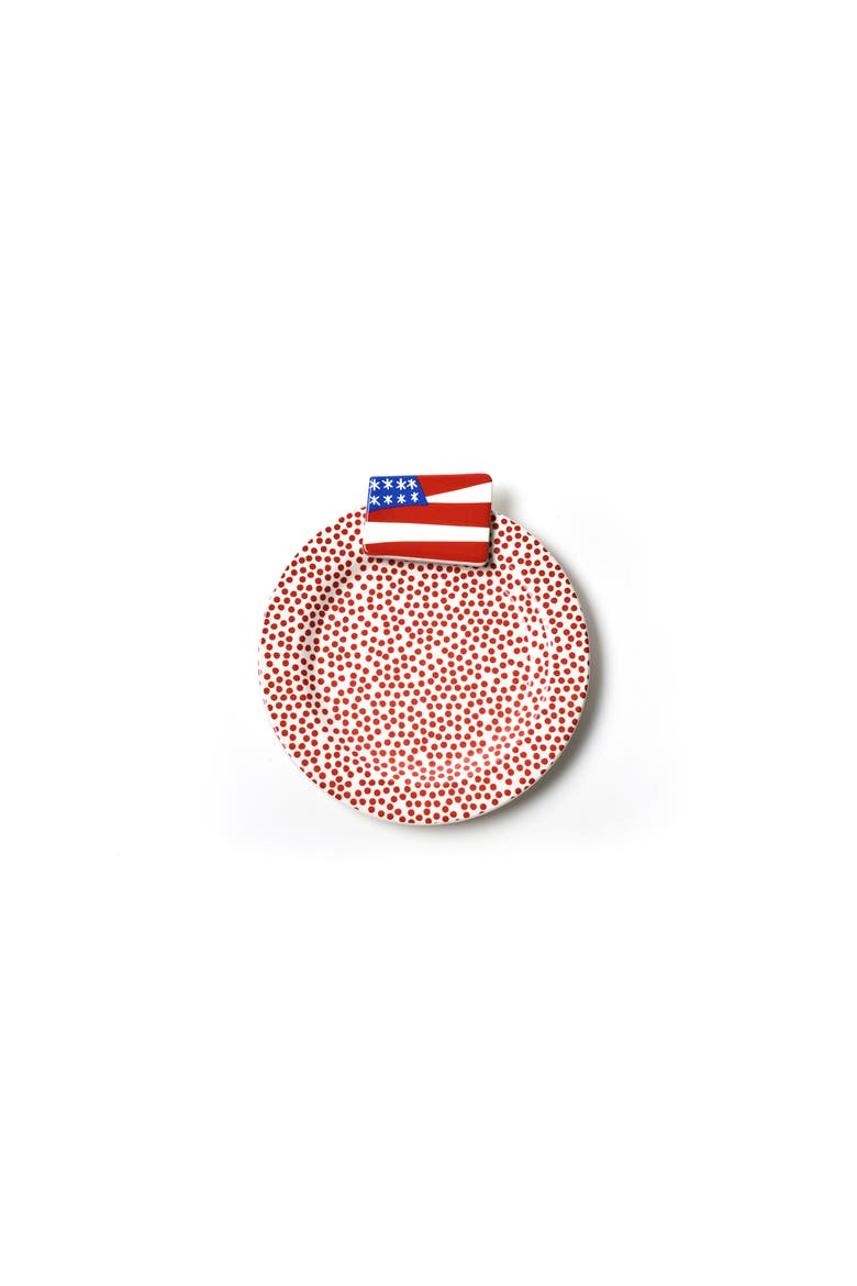 Flag Embellishment Plate, Main, color, Red