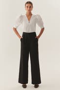Exquise Broderie Anglaise Fabric Pants