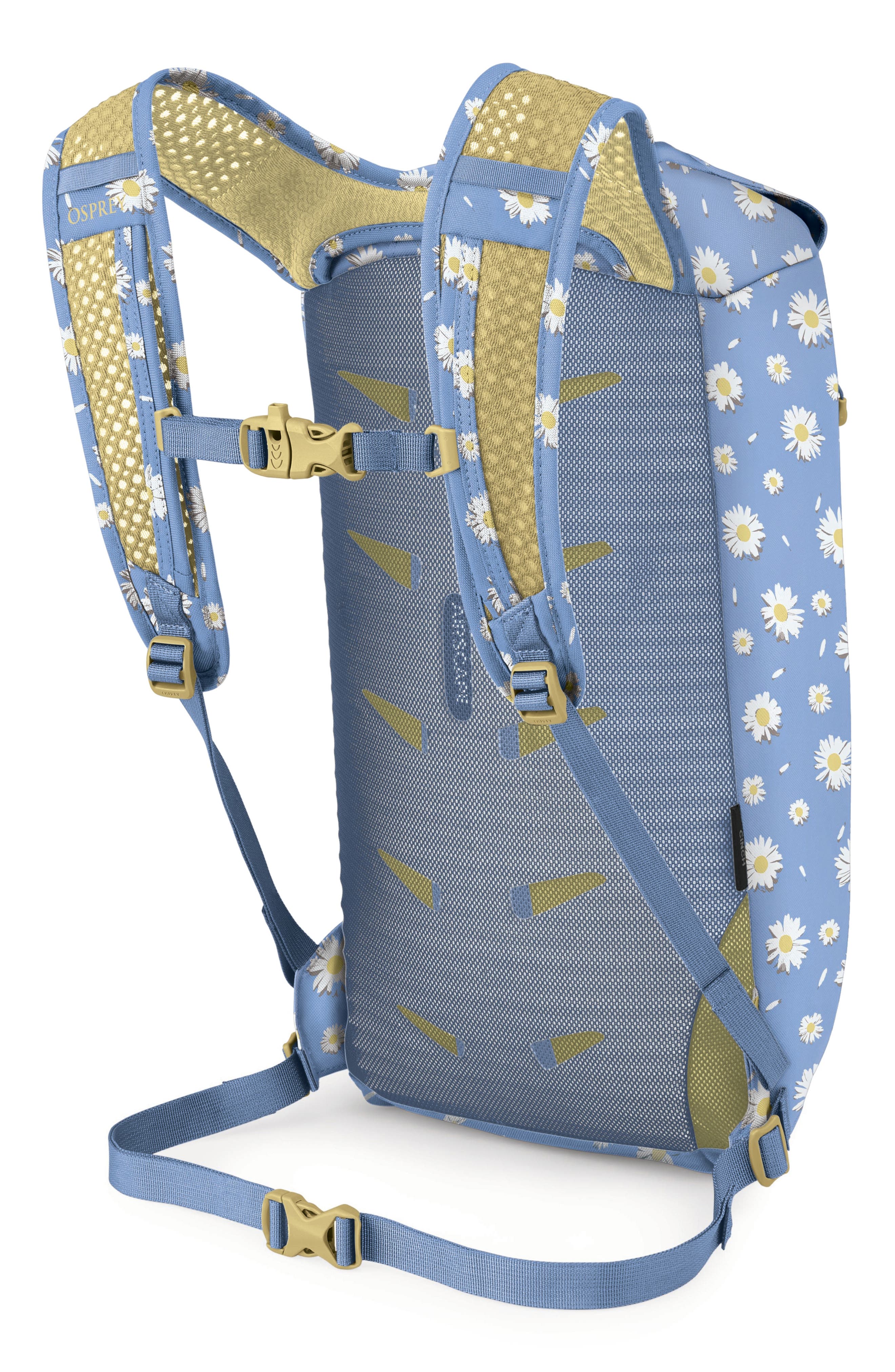 Osprey Daylite Cinch Backpack, Alternate, color, Daisy Print Sevres Blue