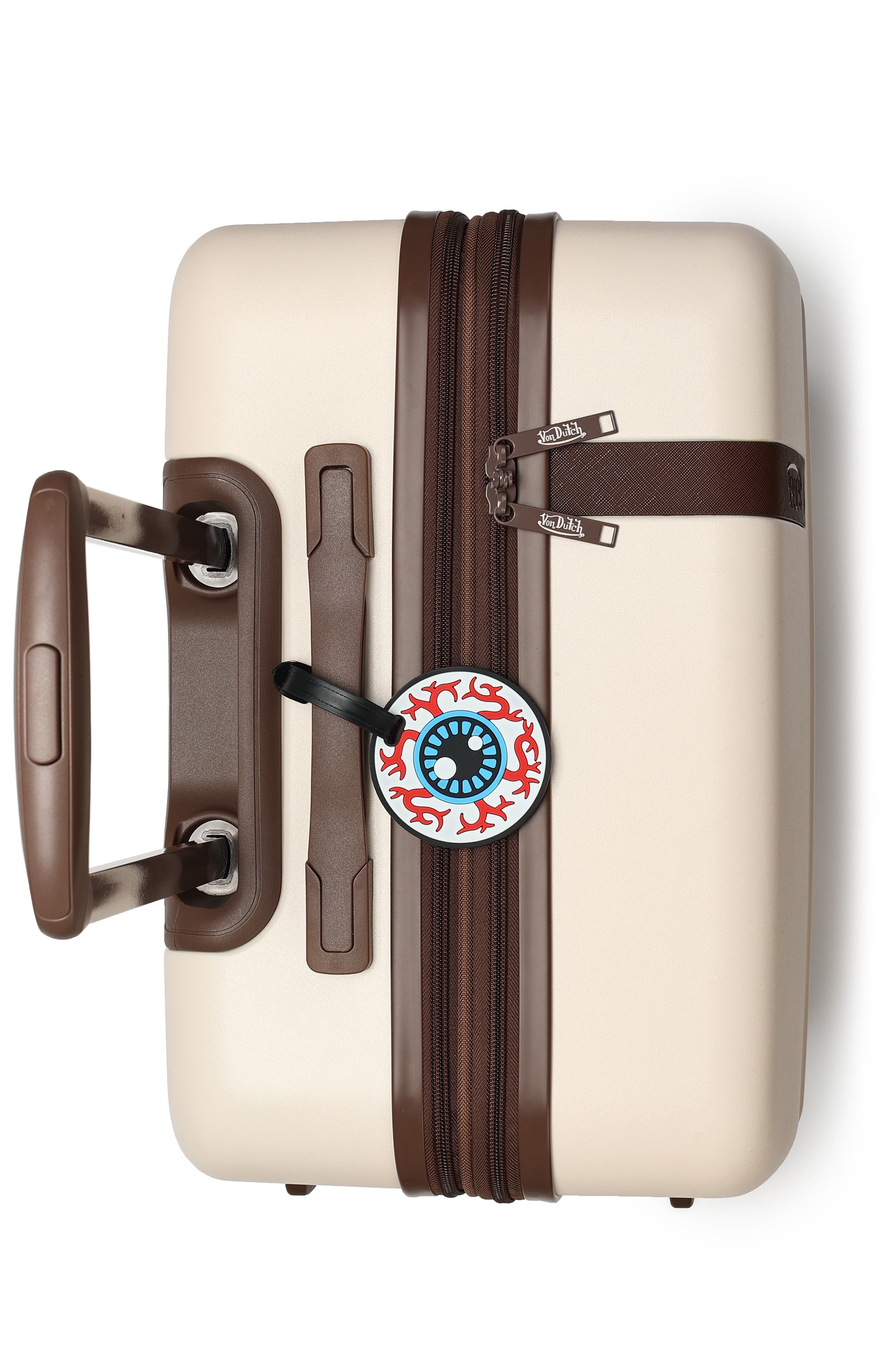 Von Dutch Vision 2-Piece Suitcase ID Tag Set with Adjustable Straps, Alternate, color, Vision