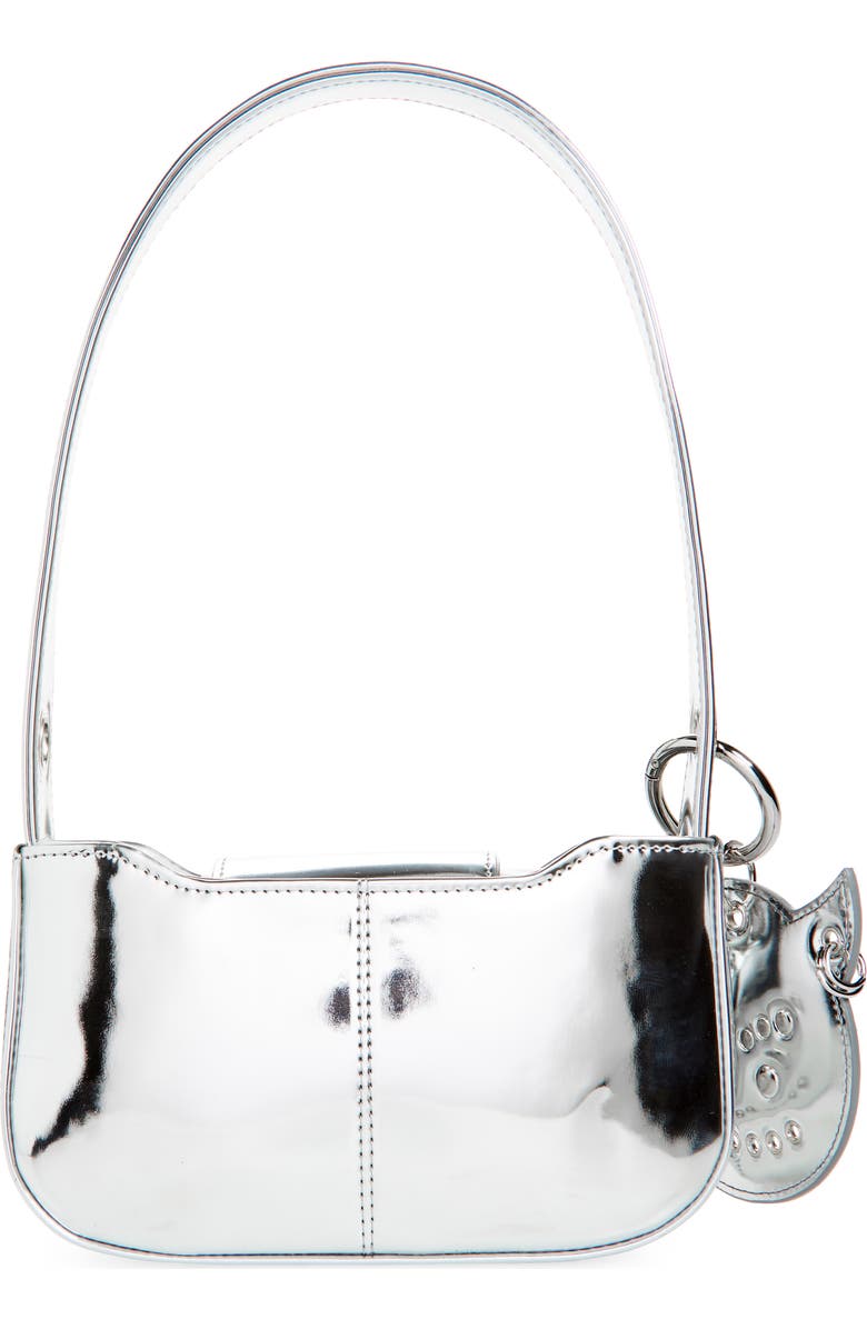 Justine Clenquet Dylan Metallic Vinyl Shoulder Bag, Main, color,